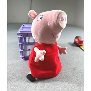 Peppa Pig Plush Toy Jazwares Red Dress Stuffed Animal Soft Doll Kids‎ 8 Inch